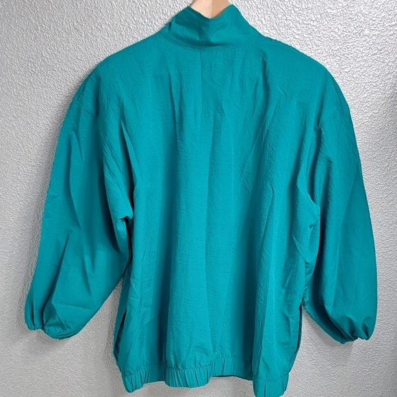 Vintage Teddi Sport 80's Sea Foam Green Track Jacket - Picture 8 of 9